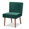 Baxton Studio 21.9 W, 32.1 H, Fabric "100% Polyester", Plywood, MDF, LVL, Foam, Rubber Wood 214-11961-ZORO - alternate 6